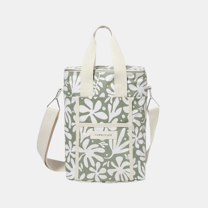 Sunnylife | Canvas Drinks Cooler Bag - The Vacay Olive | Shut the Front Door