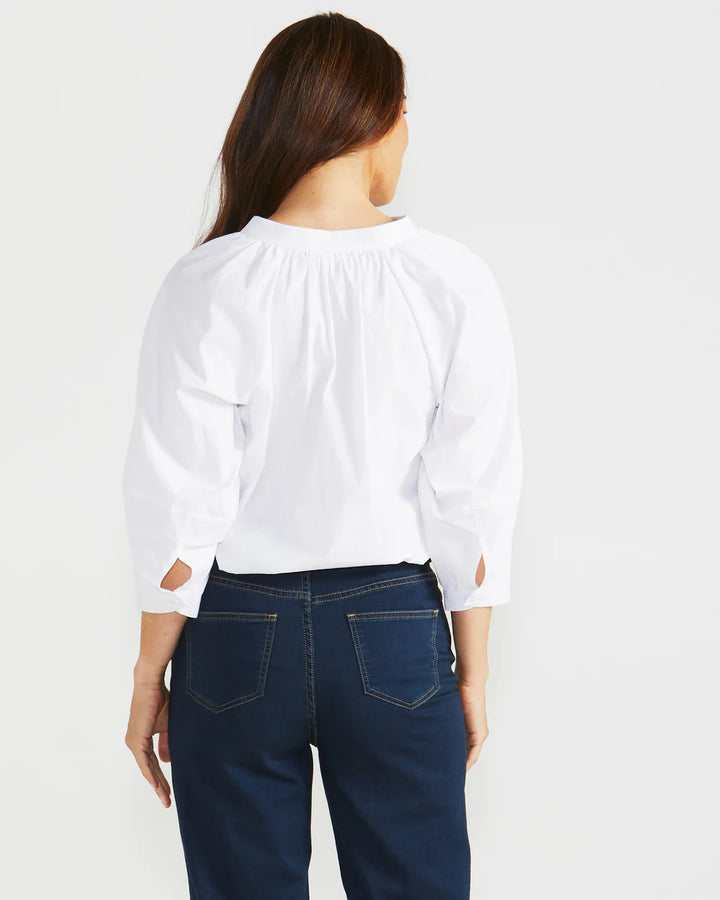 Betty Basics | Piper Shirt - White | Shut the Front Door