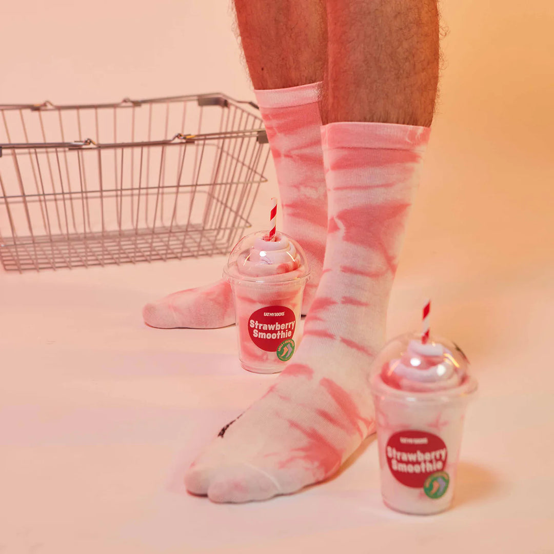 Eat My Socks | Socks Smoothie Strawberry (2 pairs) | Shut the Front Door