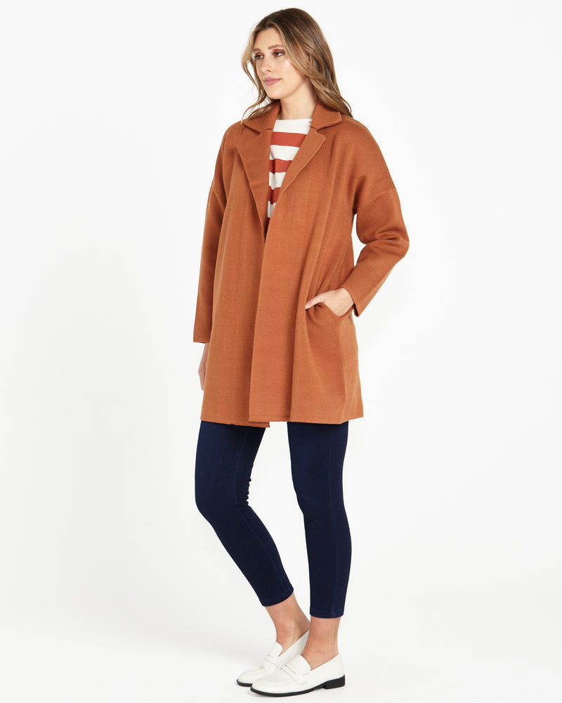 Betty Basics | Bristol Coatigan - Caramel | Shut the Front Door