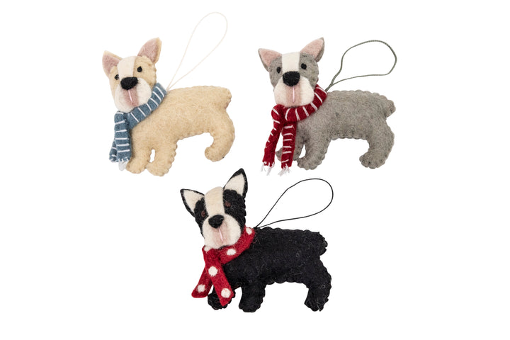 Pashom | Hanging French Bulldog Decoration - Black | Shut the Front Door