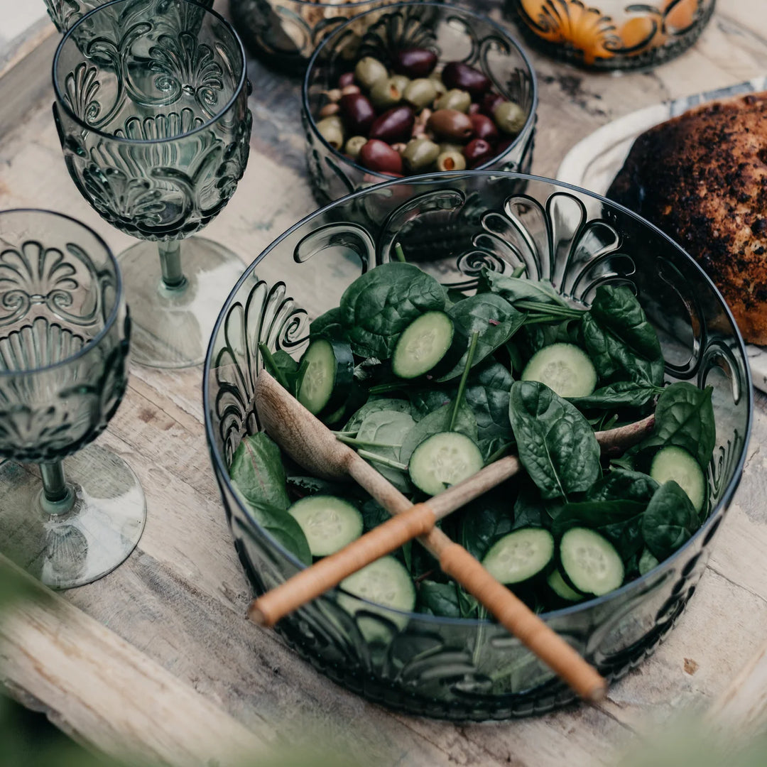 INDIGO LOVE | Flemington Acrylic Salad Bowl - Green | Shut the Front Door