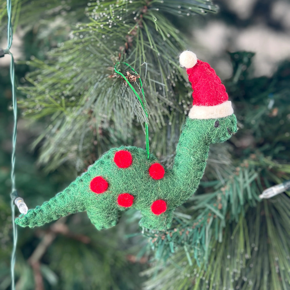 Pashom | Hanging Xmas Dinosaur - Green | Shut the Front Door