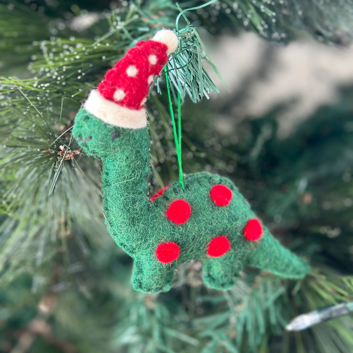 Pashom | Hanging Xmas Dinosaur - Green | Shut the Front Door