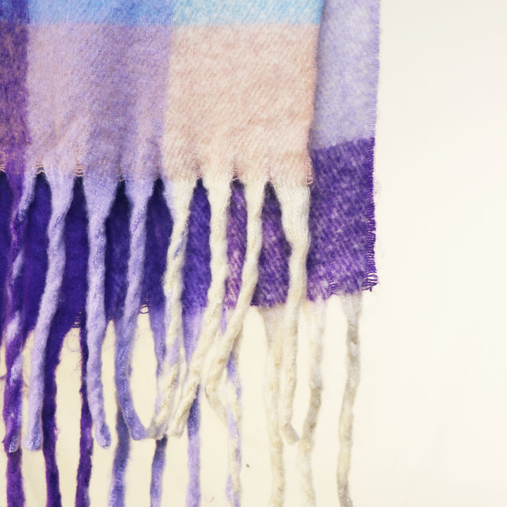 Antigone | Casey Check Scarf - Lilac | Shut the Front Door