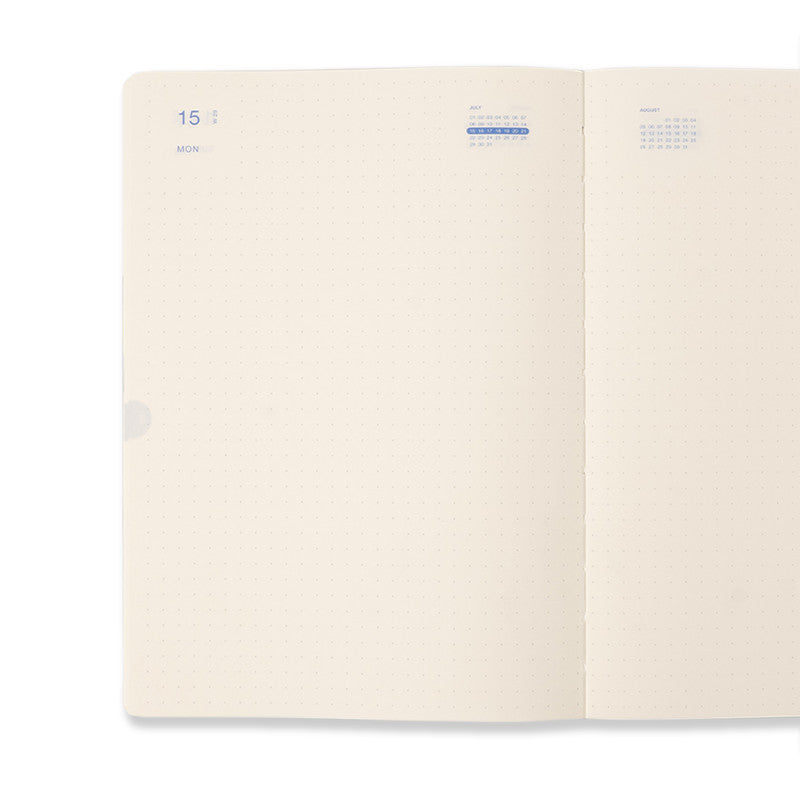 Milligram | 2024 Non Diary Dot Grid - A5 Black | Shut the Front Door