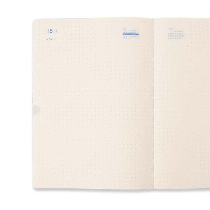 Milligram | 2024 Non Diary Dot Grid - A5 Black | Shut the Front Door