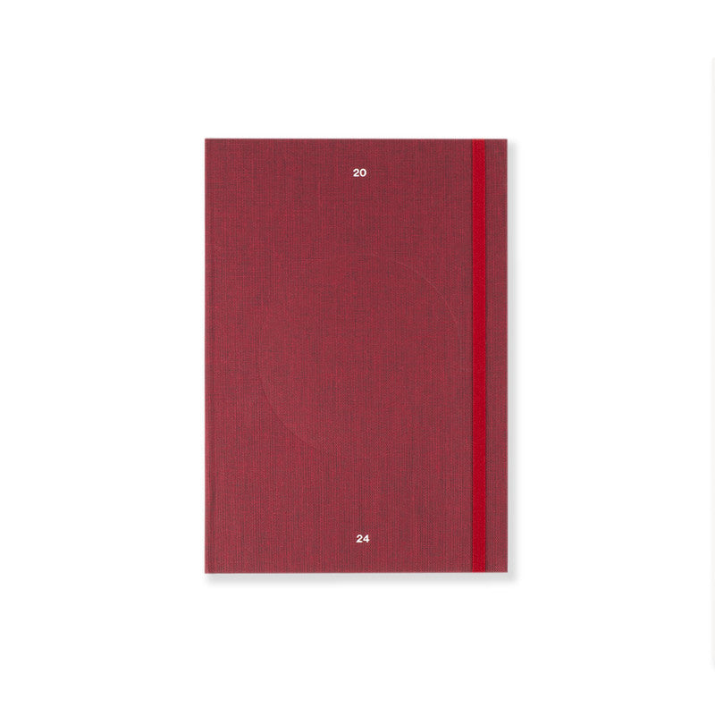 Milligram | 2024 Non Diary Dot Grid - A5 Burgundy | Shut the Front Door