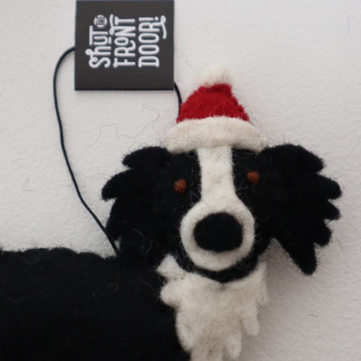 Pashom | Hanging Border Collie Decoration | Shut the Front Door