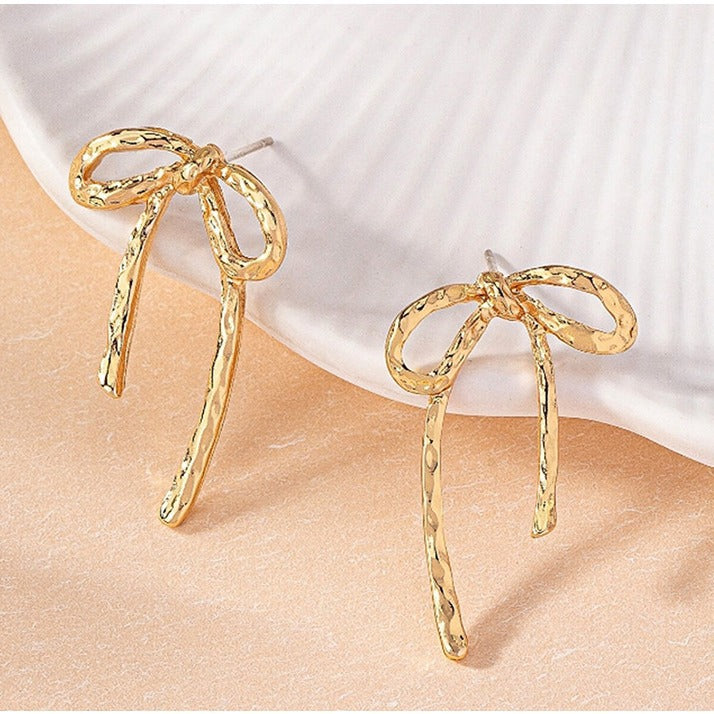 Antigone | Alice Bow Earrings - Gold | Shut the Front Door