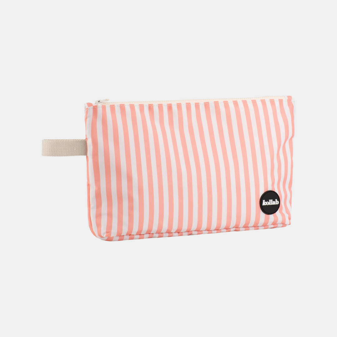 Kollab | Holiday Wet Bag - Coral Stripe | Shut the Front Door