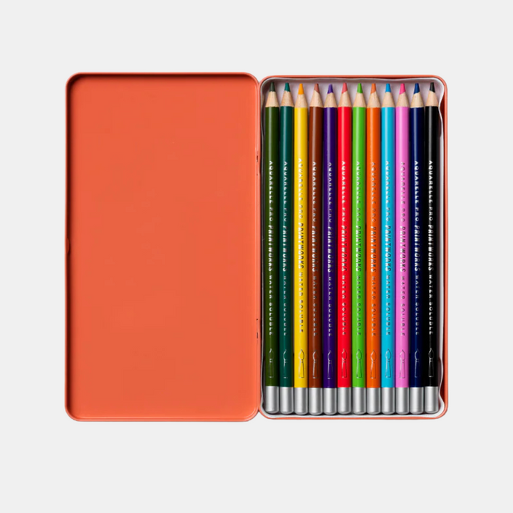 Printworks | Colour Pencils Set of 12 - Aquarelle | Shut the Front Door