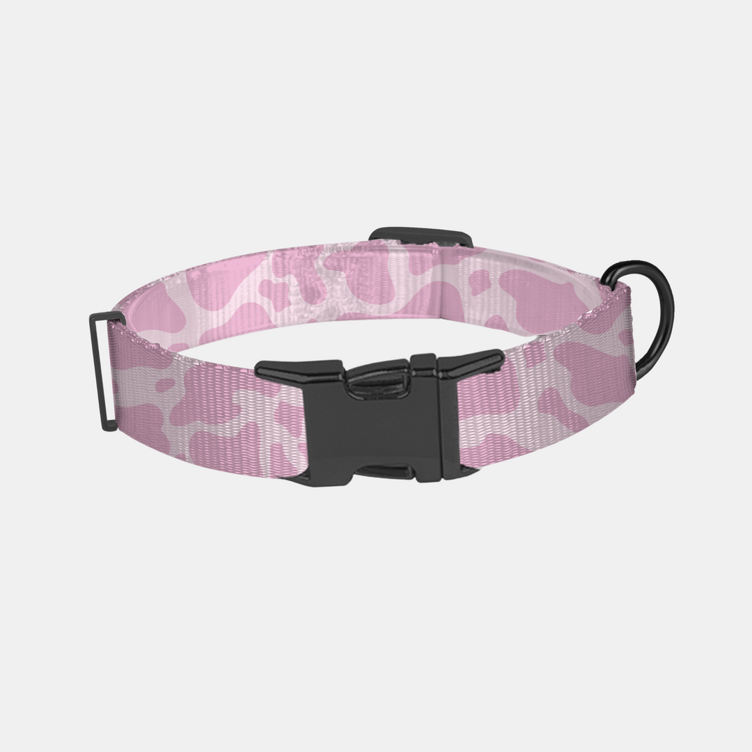 Antigone | Pet Collar Animal Print Pink - Large | Shut the Front Door