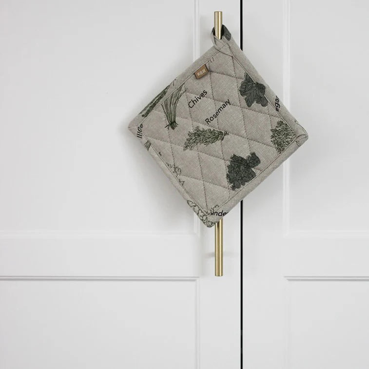 Raine & Humble | Herb Print Pot Holder - Olive | Shut the Front Door