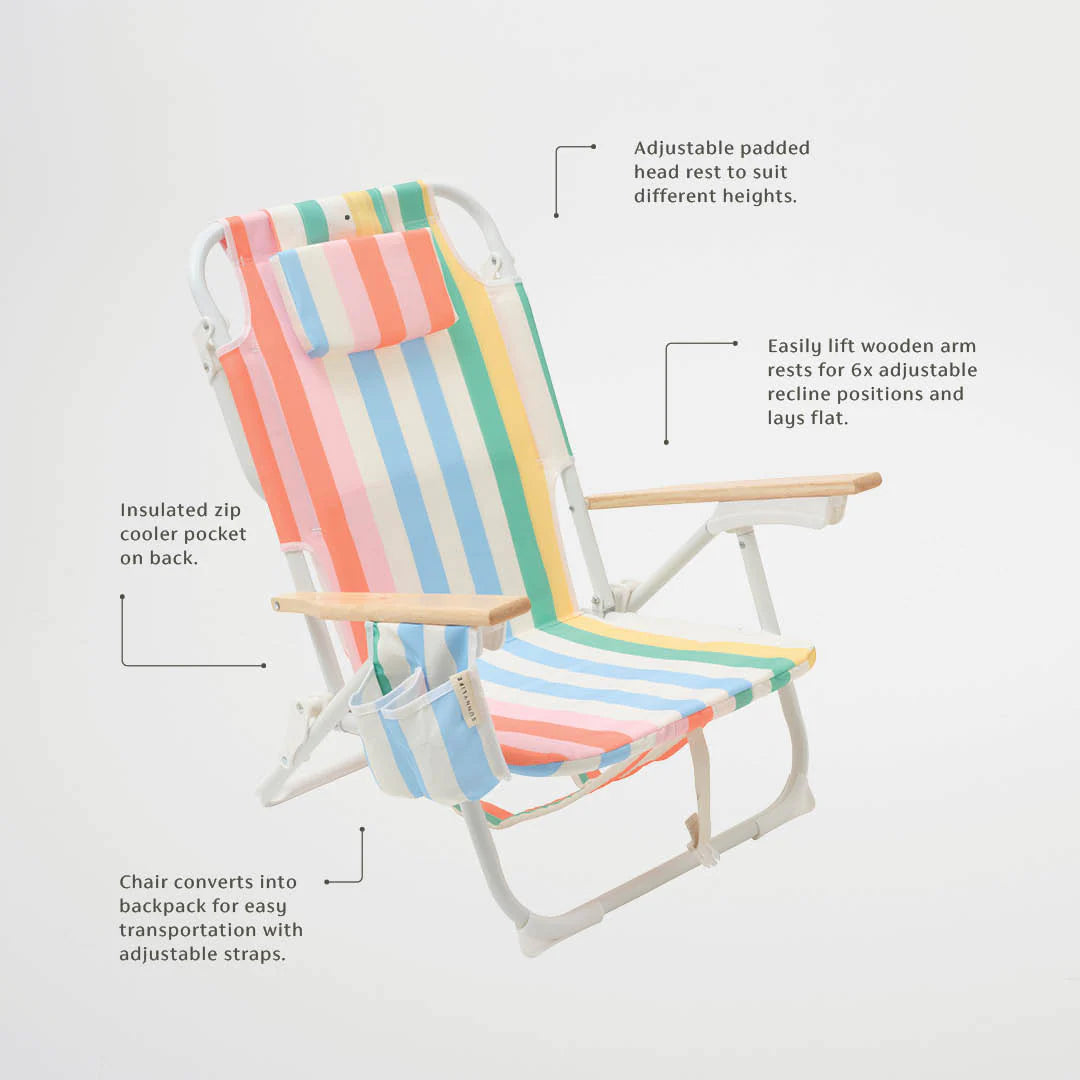 Sunnylife | Deluxe Beach Chair - Utopia Multi | Shut the Front Door