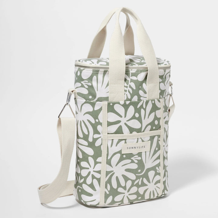 Sunnylife | Canvas Drinks Cooler Bag - The Vacay Olive | Shut the Front Door