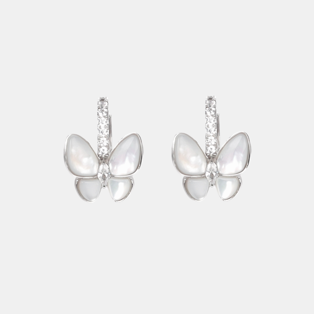 Antigone | Coralie Earrings - Pearl/Silver | Shut the Front Door