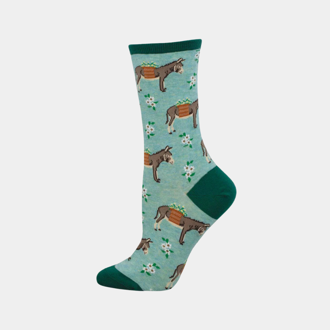 Women's Hauling Ass Socks - Blue Heather