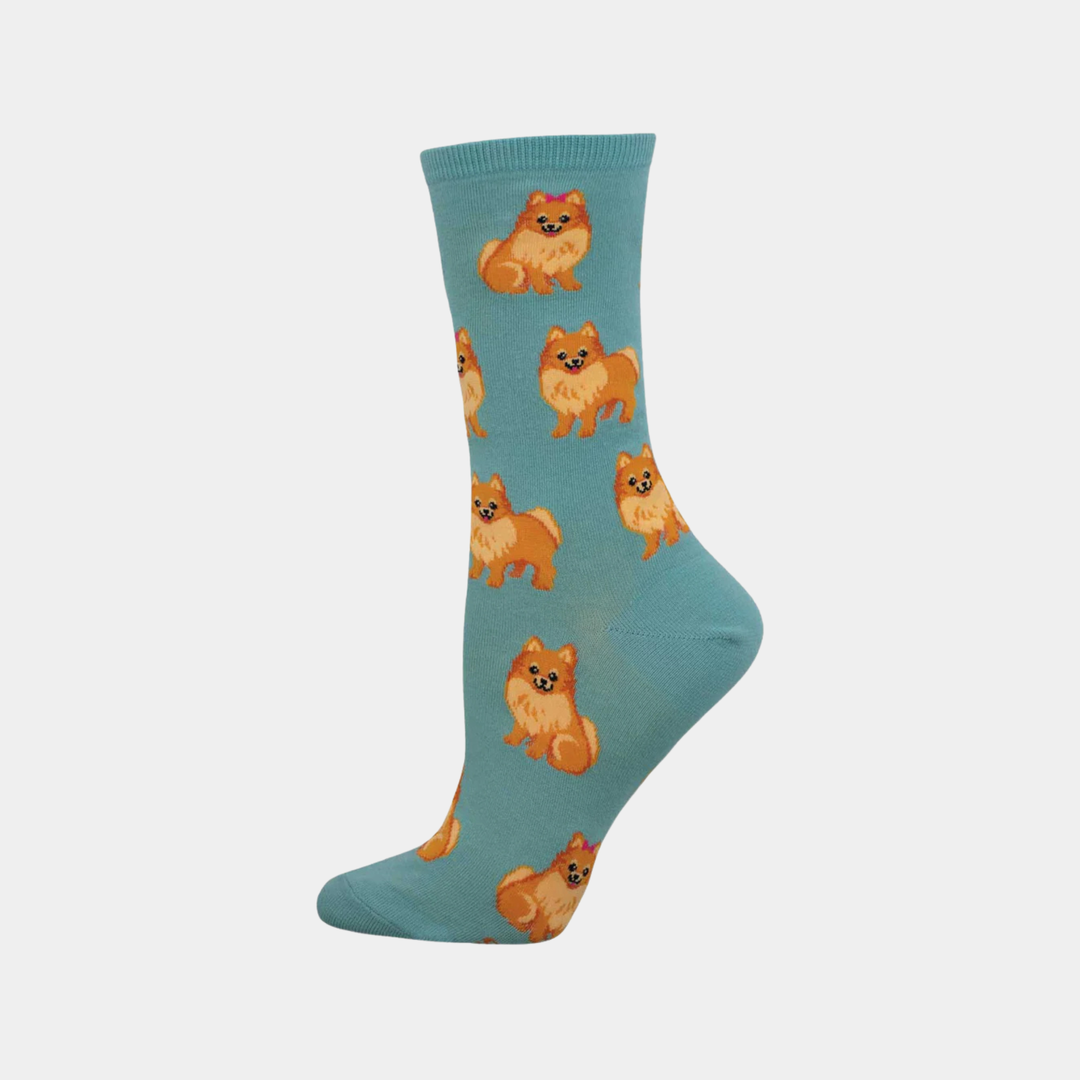 Women's Perfect Pomeranian Socks - Blue