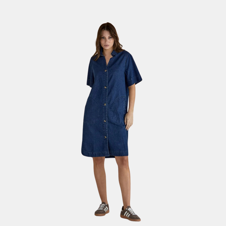 Betty Basics | Dawson Denim Dress - Vintage Wash | Shut the Front Door