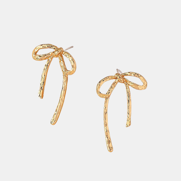 Alice Bow Earrings - Gold