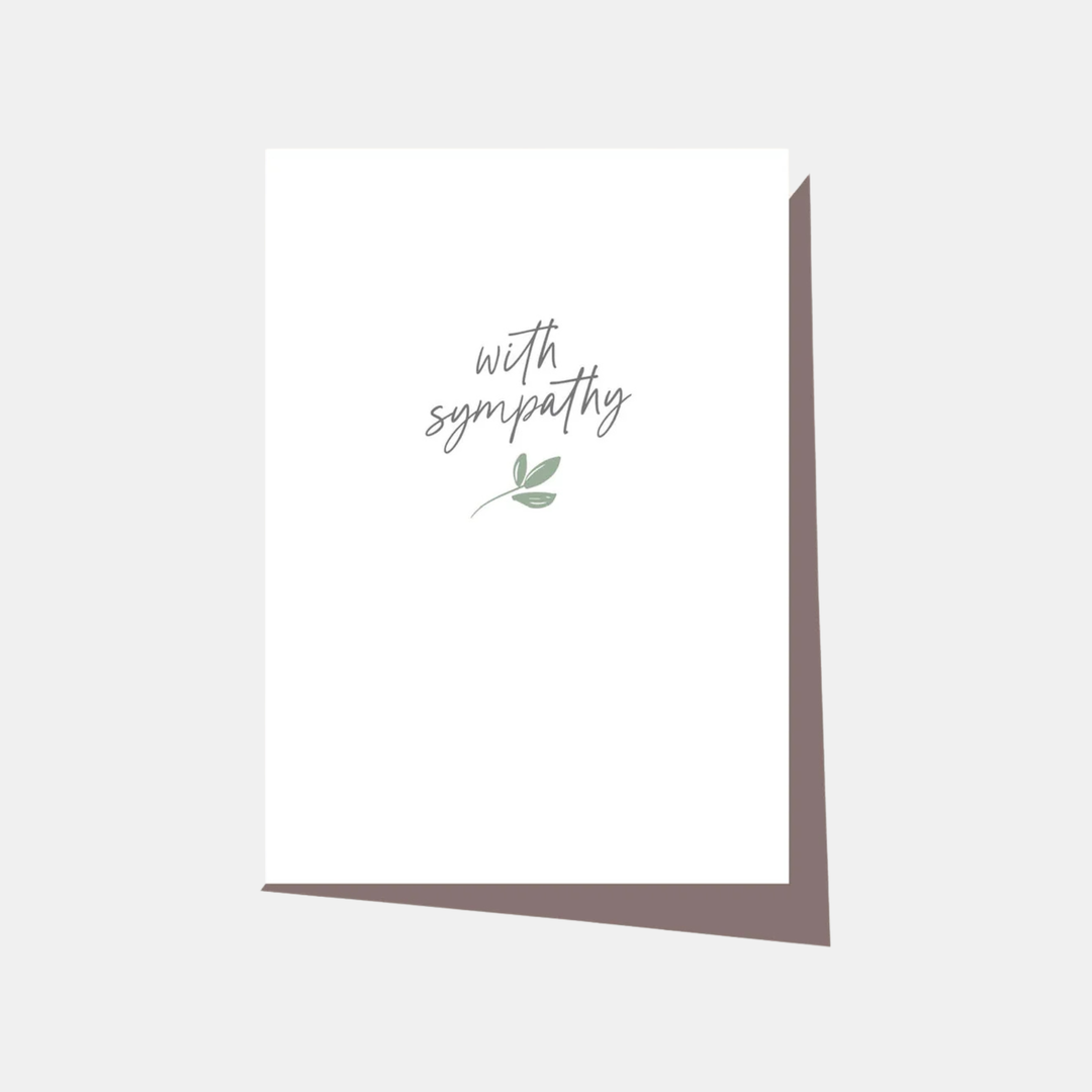 Elm Paper | Card With Sympathy Leaf | Shut the Front Door