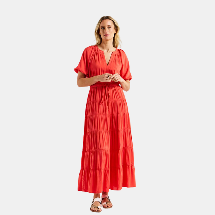 Betty Basics | Aleja Dress - Fiesta Red | Shut the Front Door