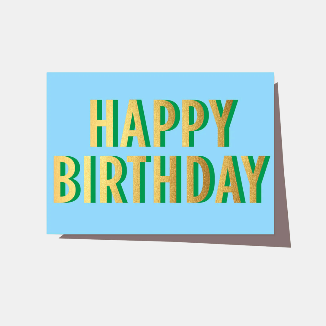 Elm Paper | Card Birthday Neon Marine | Shut the Front Door