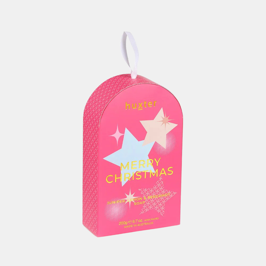 Huxter | Hanging Soap Dome R'Berry Xmas Sparkles -Raspberry | Shut the Front Door