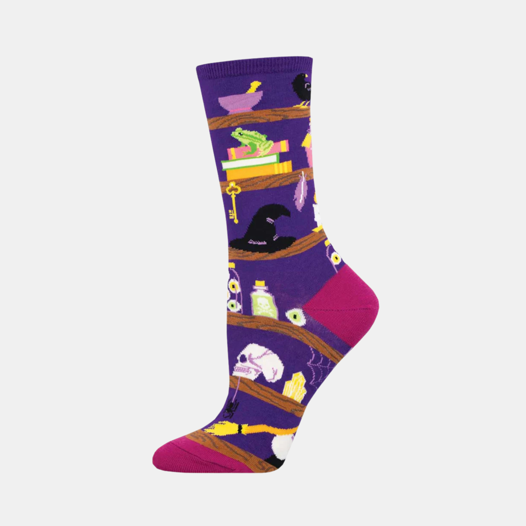 Socksmith | Women's Socks Bewitched Closet - Purple | Shut the Front Door