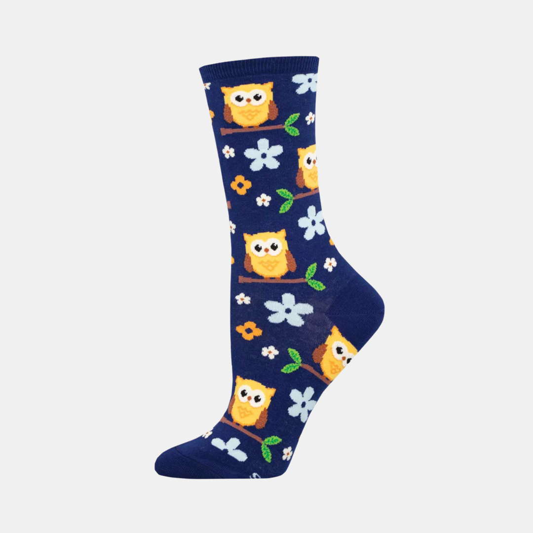 Socksmith | Women's Socks Night Owl - Navy | Shut the Front Door