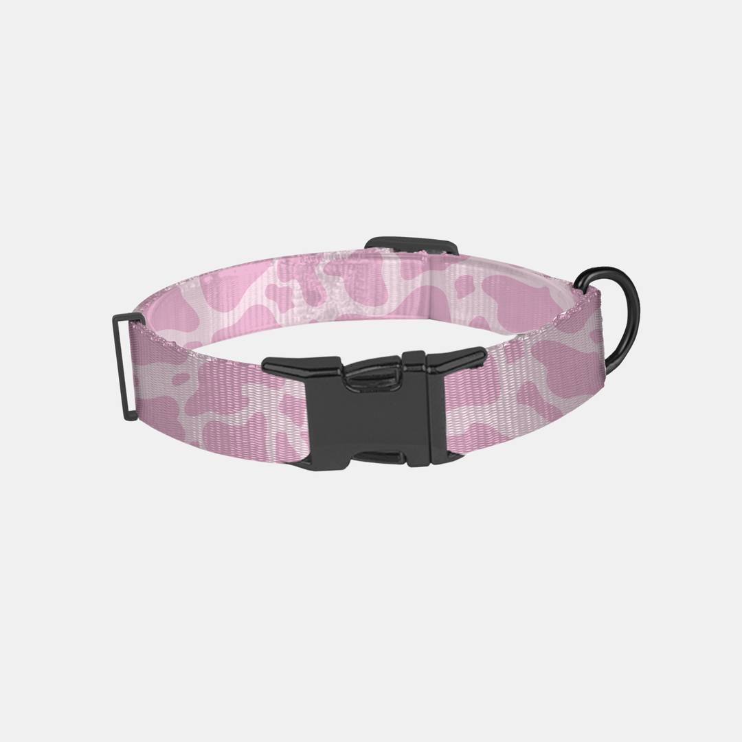 Antigone | Pet Collar Animal Print Pink - Medium | Shut the Front Door