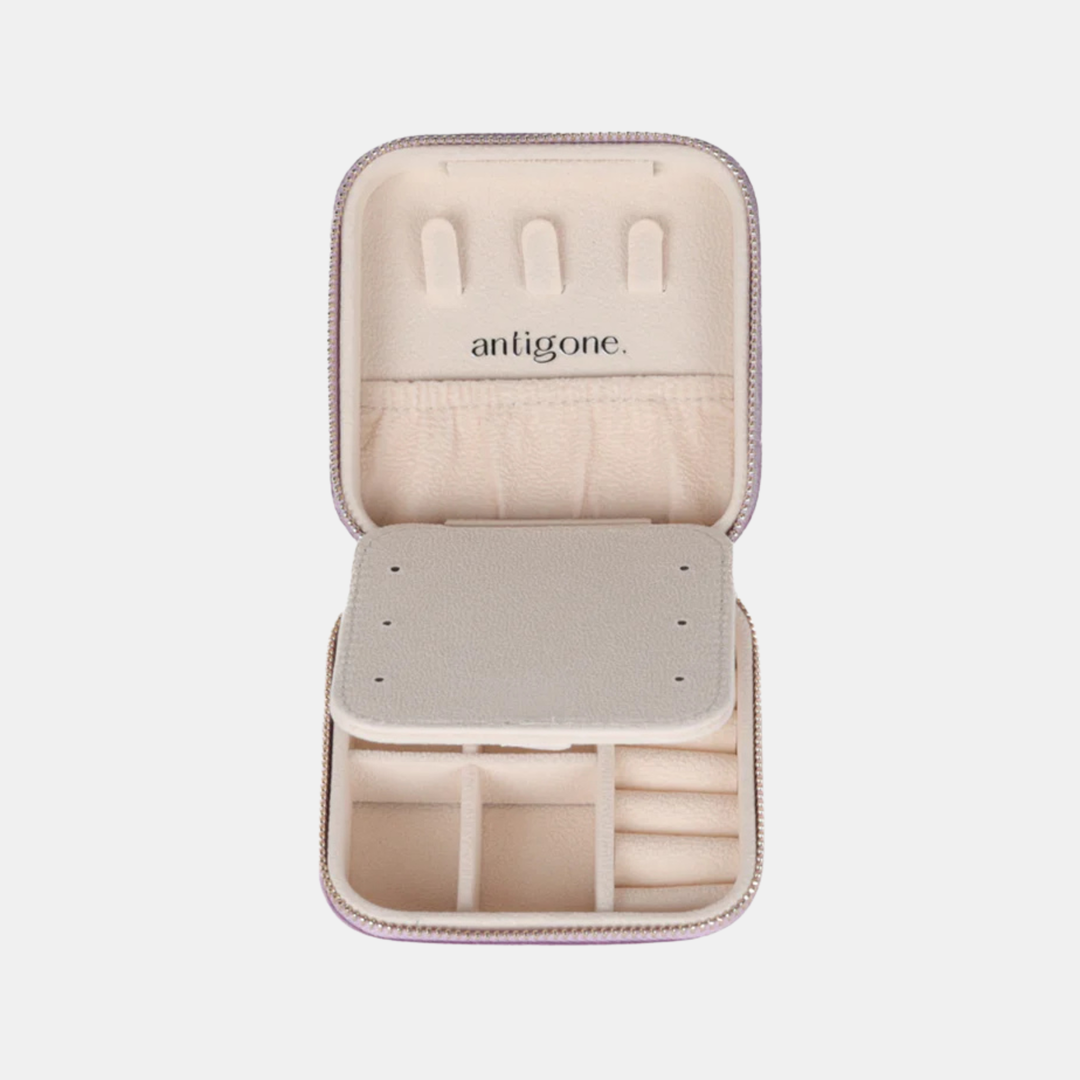 Antigone | Brydie Sq Jewellery Box - Off White | Shut the Front Door