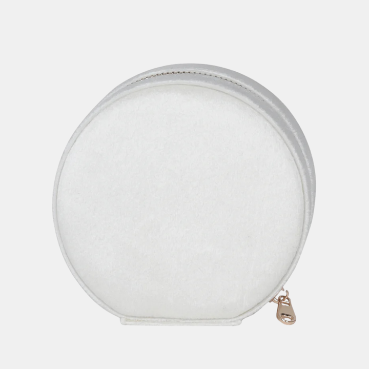 Antigone | Brydie Round Jewellery Box -  Icey White | Shut the Front Door