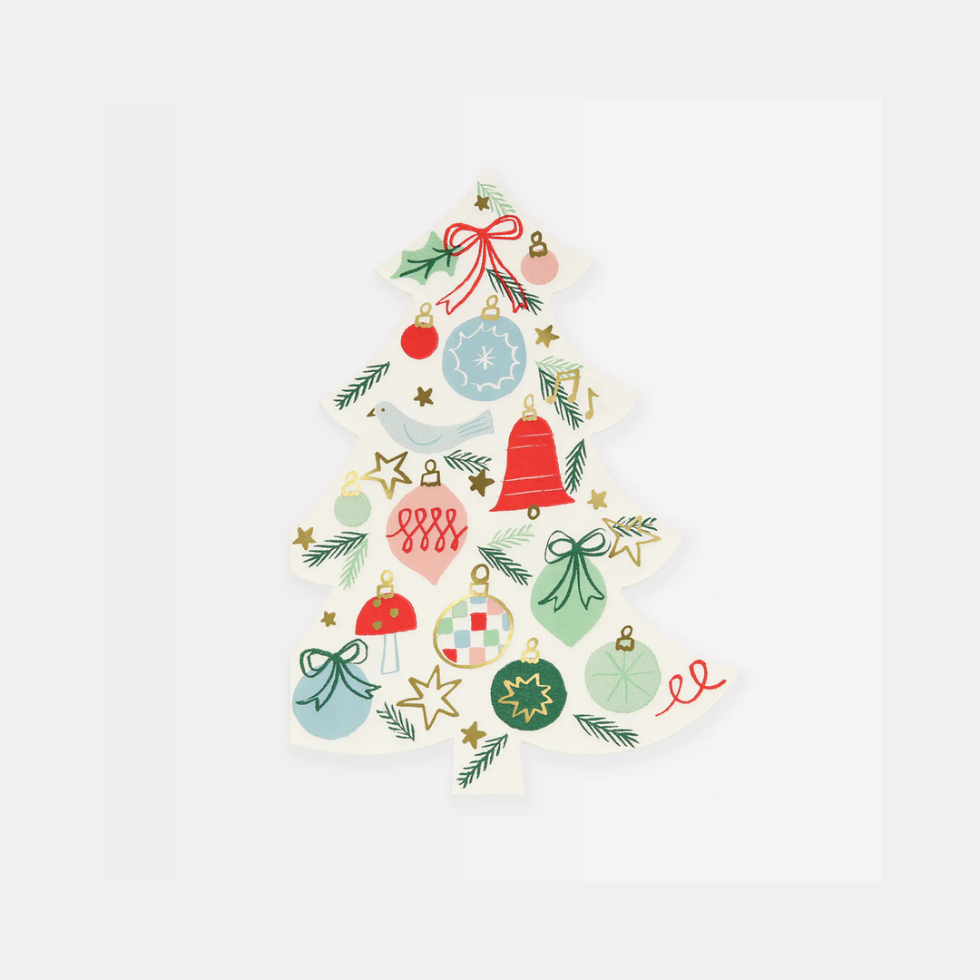 Meri Meri | Festive Pattern Tree Napkins | Shut the Front Door