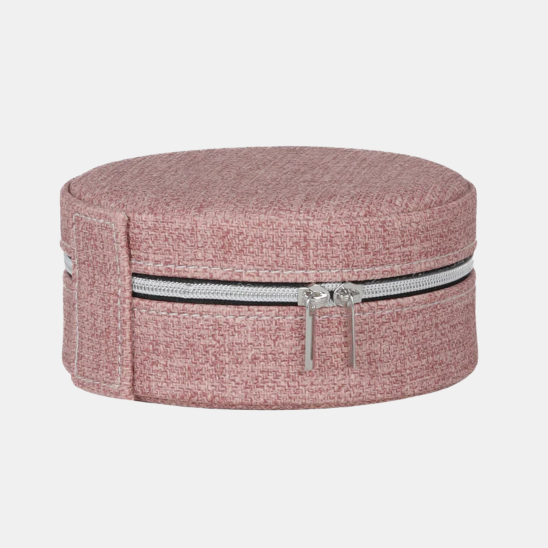 Antigone | Sofia Round Jewellery Box - Pink | Shut the Front Door