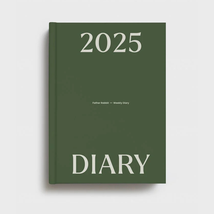 Father Rabbit | Father Rabbit 2025 Weekly Diary - Olive | Shut the Front Door