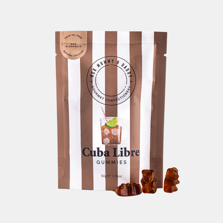 Ask Mummy & Daddy | Cuba Libre Gummies Pouch 50g | Shut the Front Door