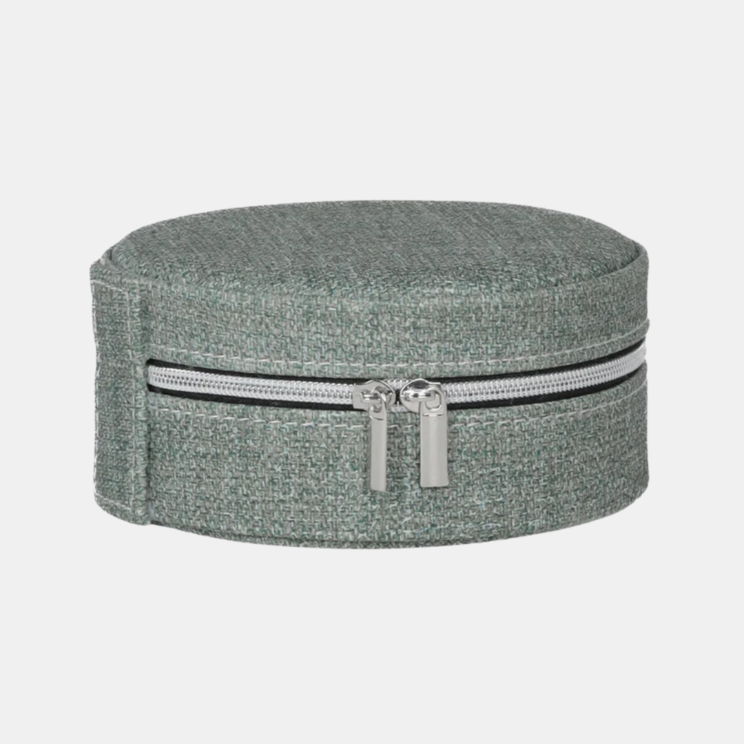 Antigone | Sofia Round Jewellery box - Green | Shut the Front Door