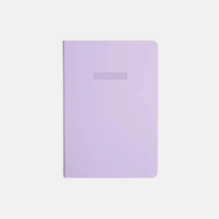 Mi Goals | 2025 Classic Weekly Notes Diary A5 - Lilac | Shut the Front Door