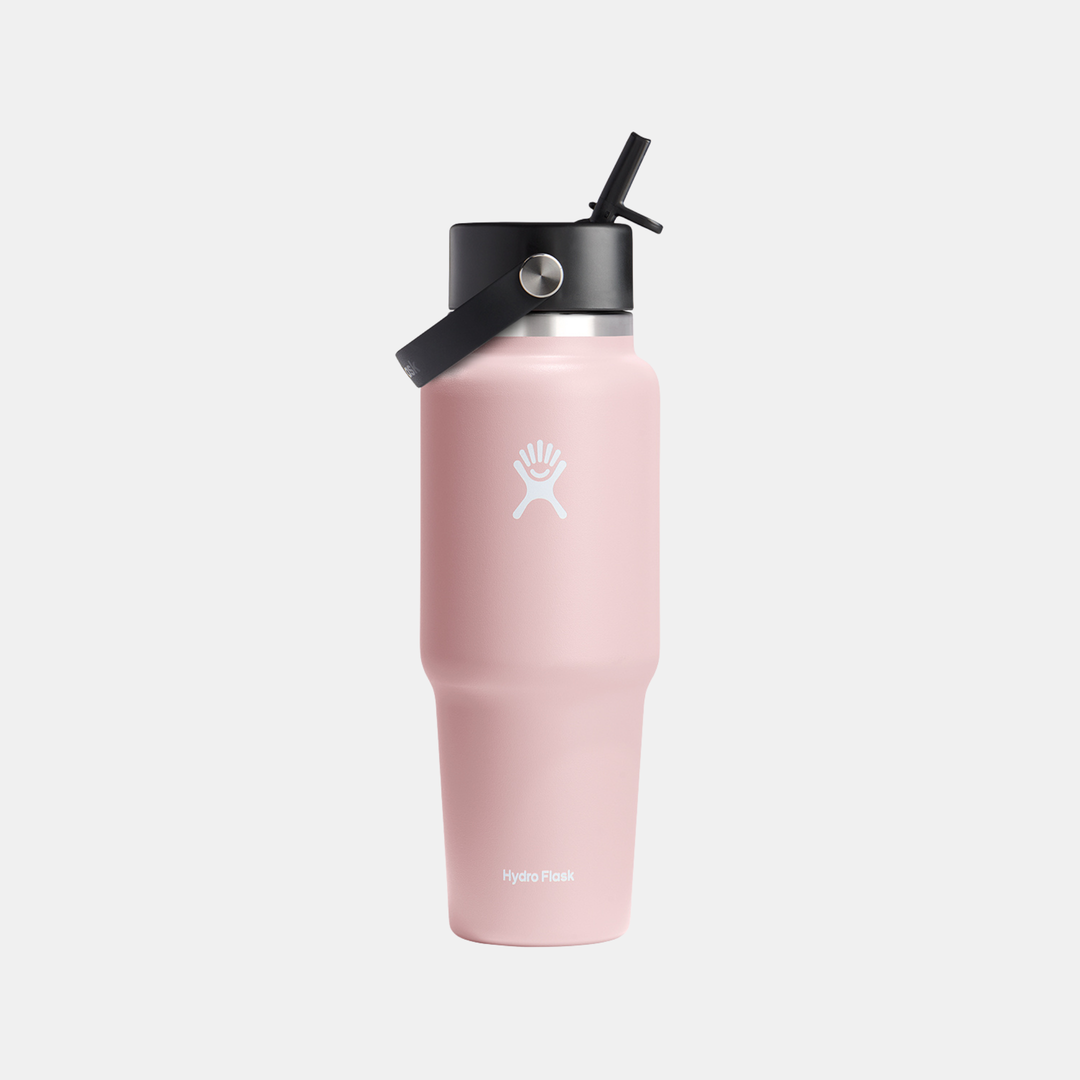 Hydro Flask | Hydro Flask Wide Flex Straw Travel Bottle 946ml - Trillium Pink | Shut the Front Door