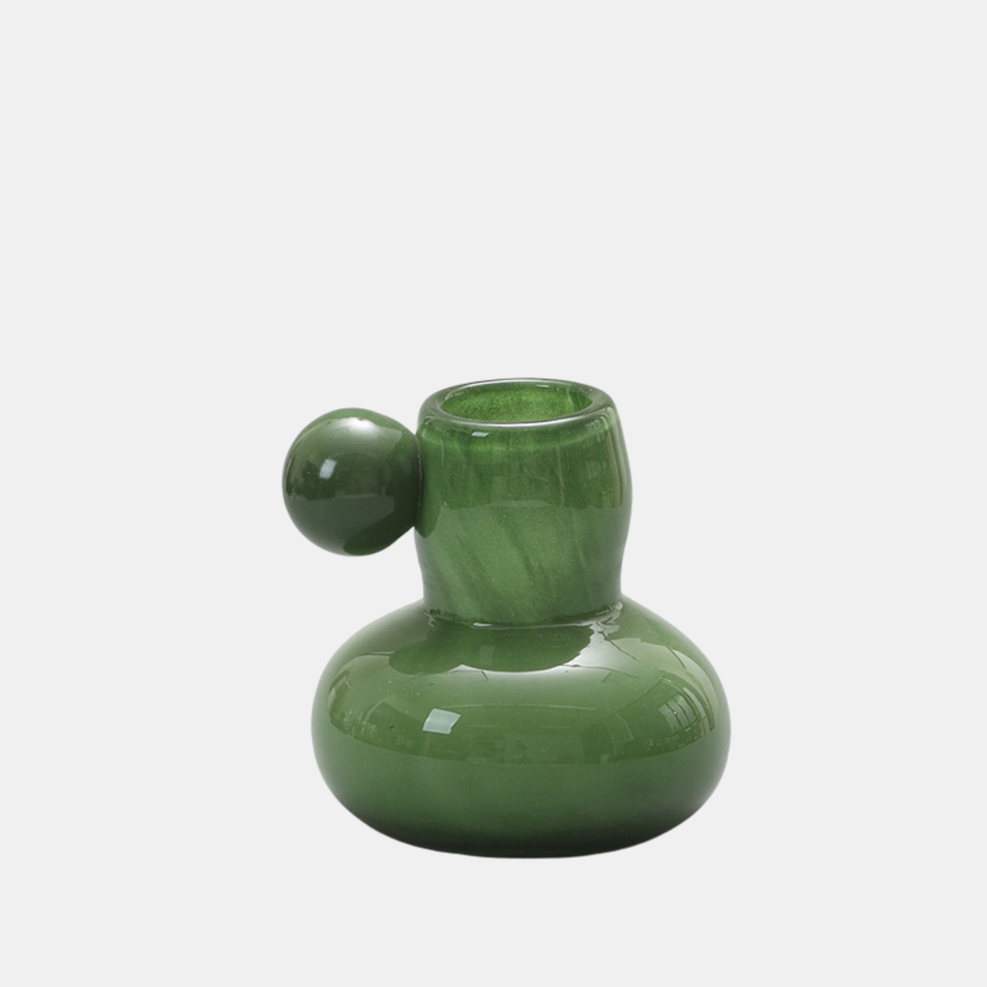 Garcia | Freya Glass Vase - Forest Green | Shut the Front Door