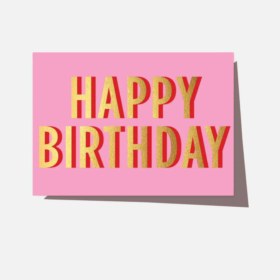 Elm Paper | Card Birthday Neon Pink | Shut the Front Door