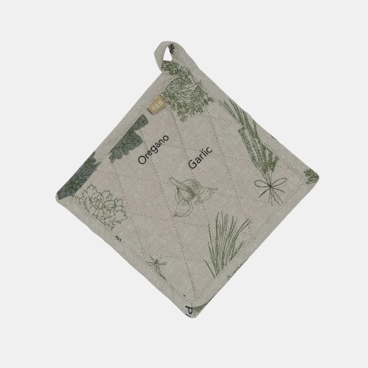 Raine & Humble | Herb Print Pot Holder - Olive | Shut the Front Door