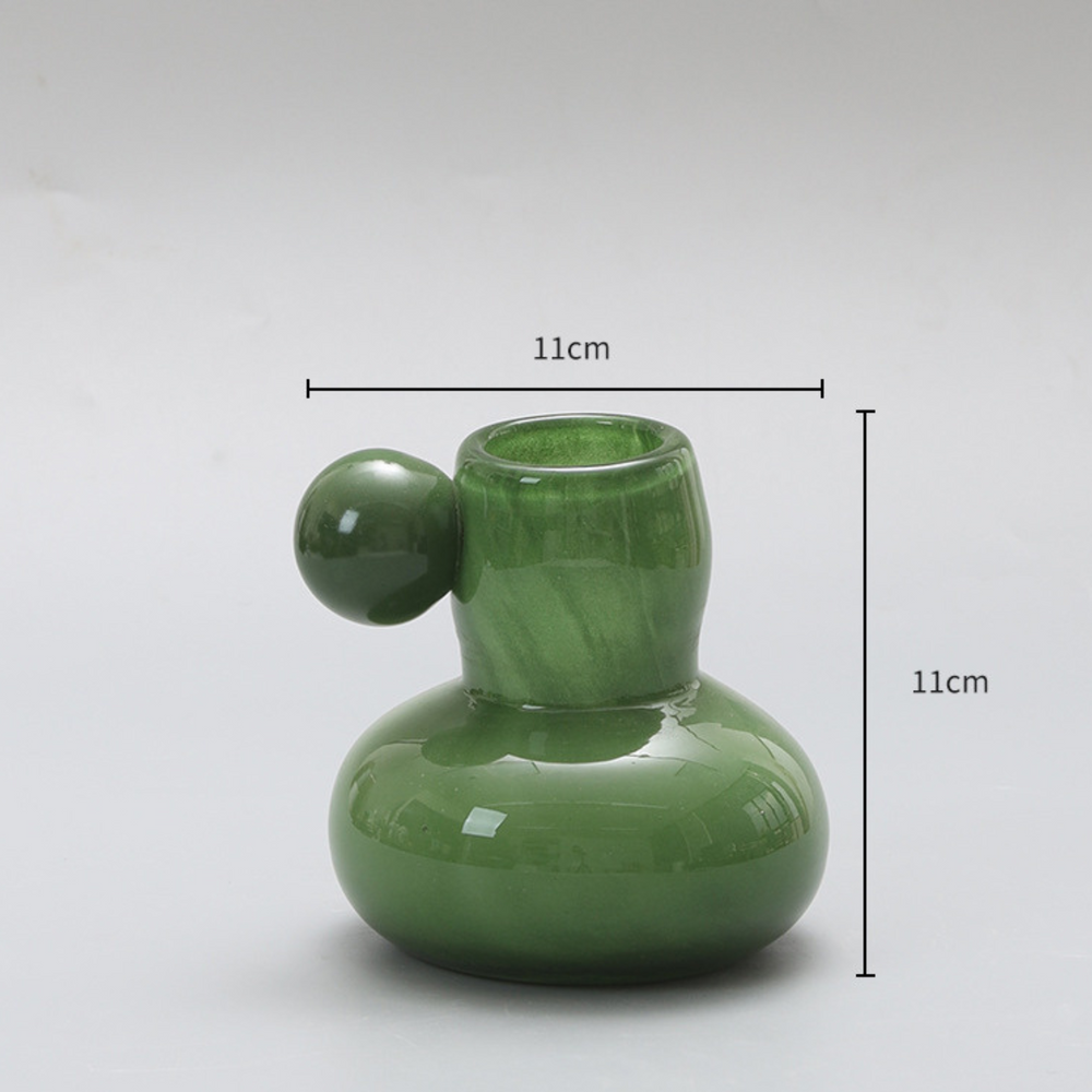 Garcia | Freya Glass Vase - Forest Green | Shut the Front Door