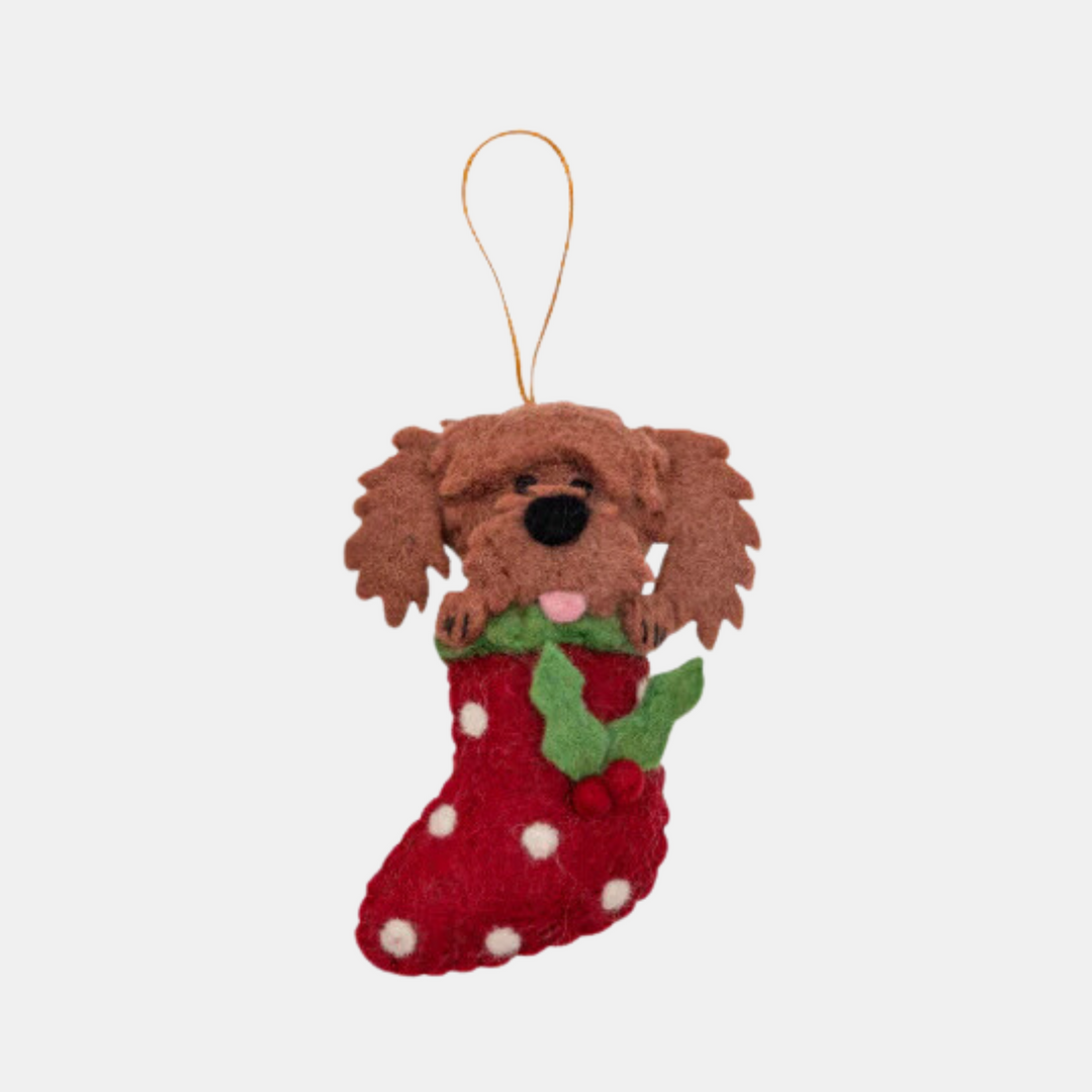 Pashom | Hanging Cavoodle Decoration- Brown | Shut the Front Door