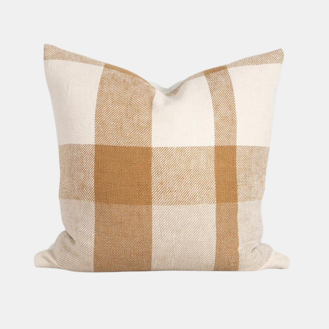 Baya | Jefferson Cushion 55x55cm - Cumin | Shut the Front Door