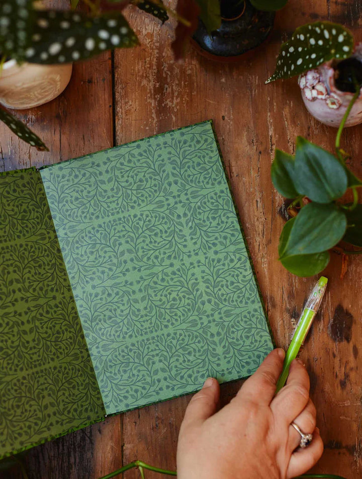 Write to Me Stationery | Plant & Garden Journal - Green | Shut the Front Door