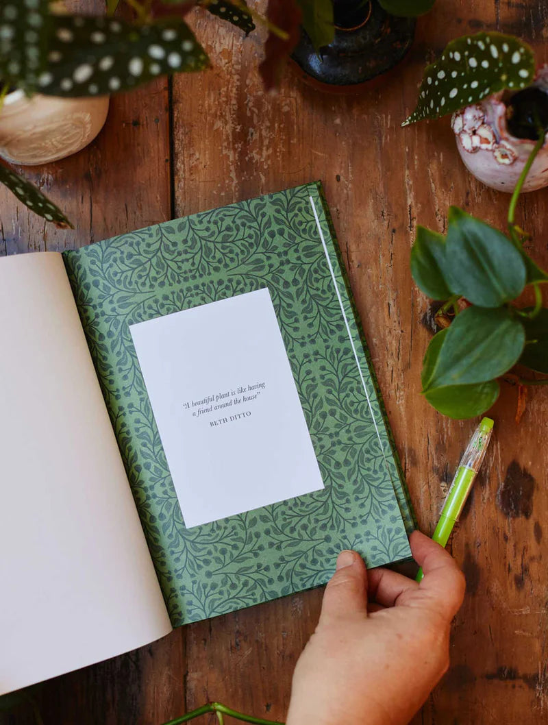 Write to Me Stationery | Plant & Garden Journal - Green | Shut the Front Door