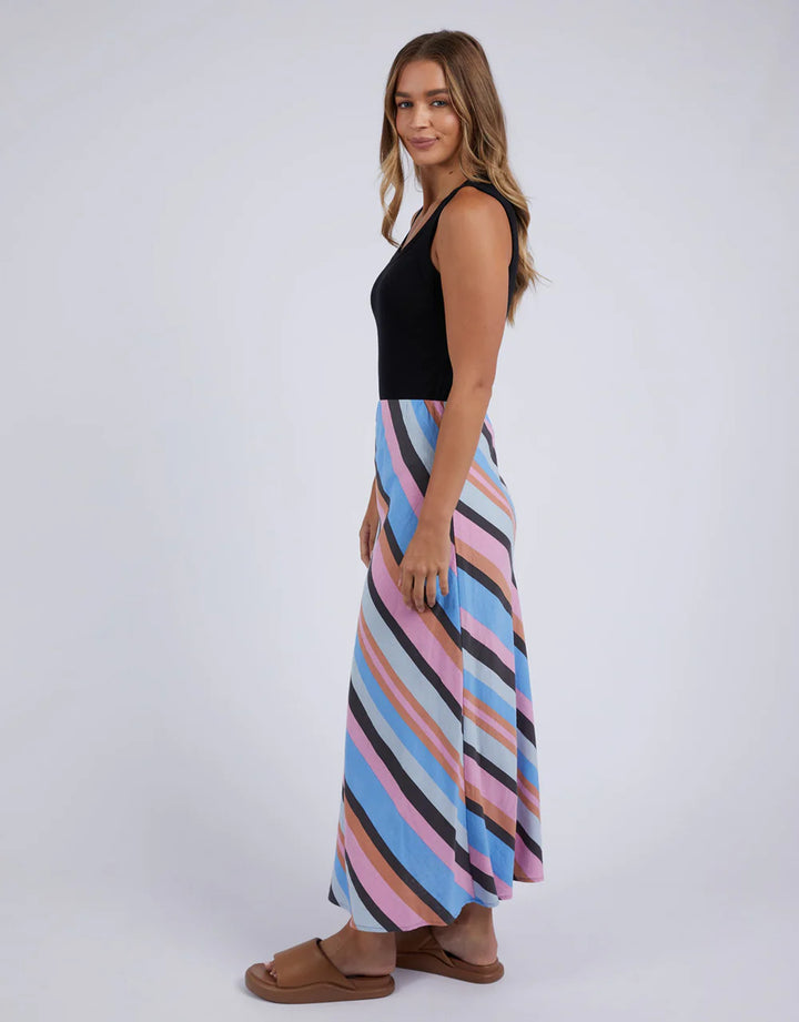 Foxwood | Gazelle Stripe Skirt - Strawberry | Shut the Front Door